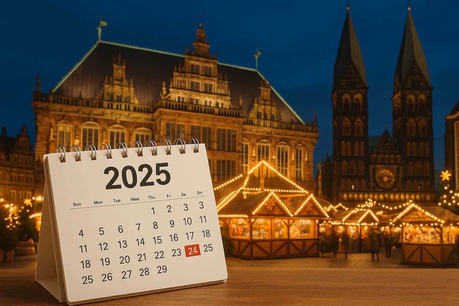 Praznici u Bremenu, kalendar neradnih dana 2025