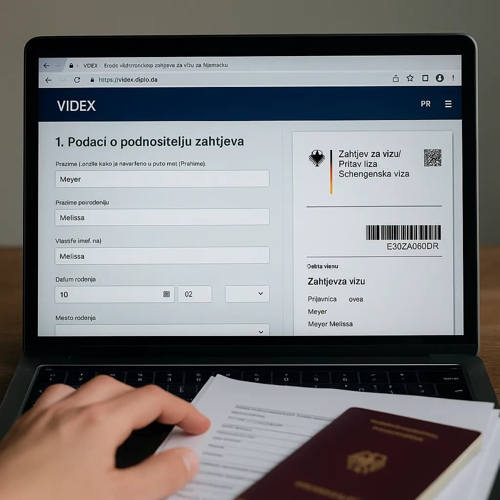 Videx obrazac – Šta je, čemu služi i kako ga pravilno popuniti za njemačku vizu?