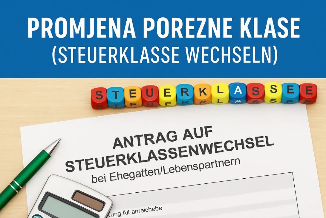 Promjena porezne klase u Njemačkoj (Steuerklasse wechseln)