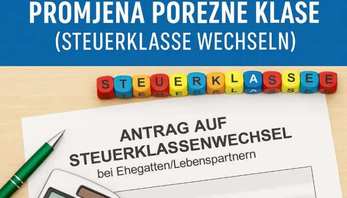 Promjena porezne klase u Njemačkoj (Steuerklasse wechseln)