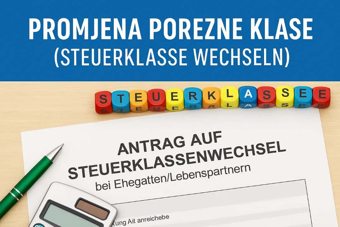 Promjena porezne klase u Njemačkoj (Steuerklasse wechseln)